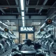 General Motors assembly line representing new industrial bank funding strategy.