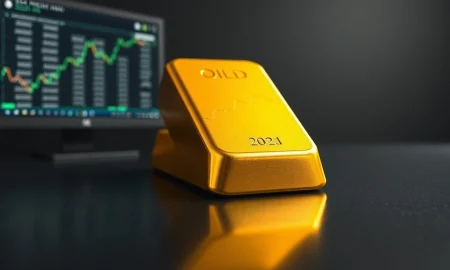 Gold bullion bar reflecting market volatility as gold price rebounds above $5,180.
