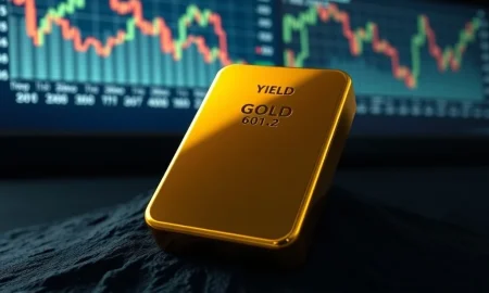 Gold bullion bar representing stable gold prices amid shifting US dollar and Treasury yield dynamics.