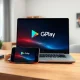Google Play Games expansion connecting mobile and PC gaming on a modern desk setup.