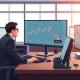 Financial analyst monitoring Greif Inc stock chart showing oversold RSI reading of 29.8 on trading desk monitors