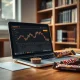 Hershey stock analysis showing HSY performance charts alongside company products on investor workspace