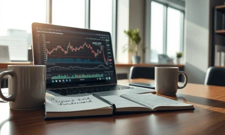 Financial analyst reviewing performance charts of closed-end funds versus oil ETFs on a computer screen.