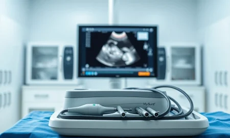 Hologic's MyoSure system and minimally invasive surgical instruments in an operating room, representing GYN surgical strength.
