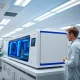 Illumina NovaSeq X DNA sequencing machine in a modern laboratory, representing the company's core growth driver.