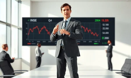 Financial analyst presents Inspired Entertainment Q4 2025 earnings results showing stock performance decline