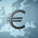 Euro currency symbol representing ECB monetary policy risk from Iran conflict geopolitical tensions.