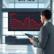 Analyst monitoring a significant drop in the iShares Global Healthcare ETF (IXJ) chart on a trading floor monitor.