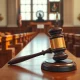A judge's gavel symbolizes the court ruling blocking Meta's exaggerated claims in the social media liability trial.