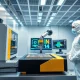 KLA Corporation semiconductor inspection system in a cleanroom, representing advanced packaging growth and AI demand driving KLAC stock performance.