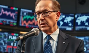 Larry Kudlow delivering investment advice on post-war economic prosperity during a news broadcast.