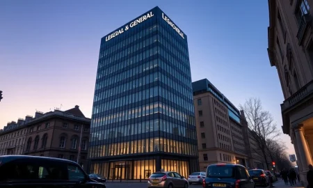 Legal & General headquarters in London following capital buffer reduction announcement