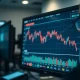 Financial trading terminal showing Lennox International stock chart and oversold RSI indicator