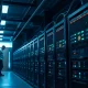 Bitcoin mining data center server room with Marathon Digital Holdings mining equipment.