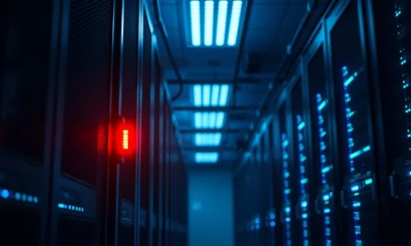 A server room representing the data security incident involving a Meta AI agent.