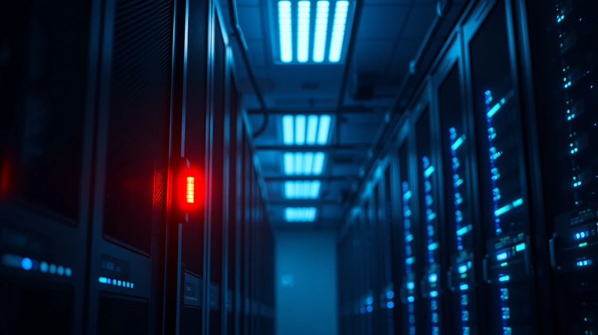 A server room representing the data security incident involving a Meta AI agent.