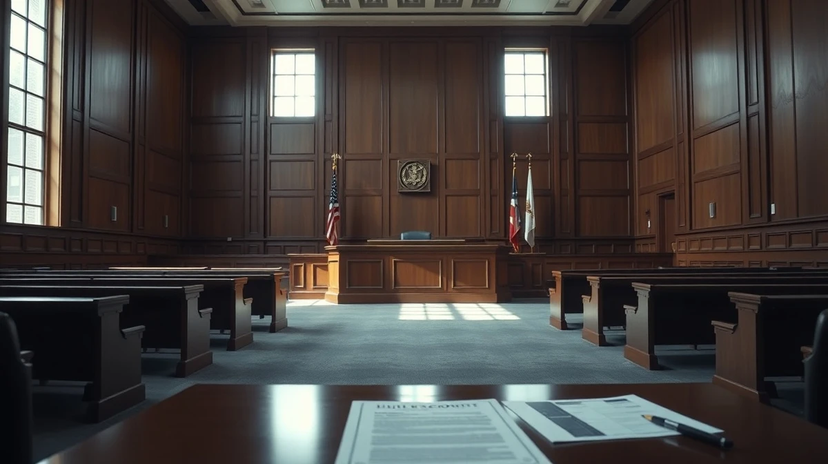 Courtroom scene after a landmark social media addiction trial against Meta and YouTube.