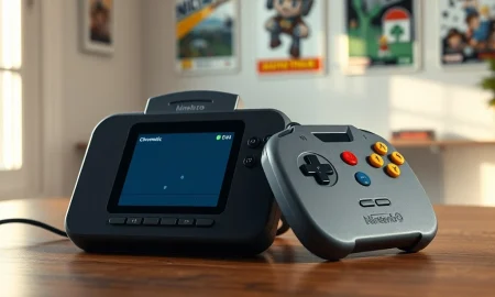 ModRetro Chromatic handheld and Nintendo 64 controller representing Palmer Luckey's retro gaming expansion.