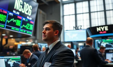 Traders monitor surging natural gas prices at NYMEX on March 12, 2026, amid Iran conflict risks.