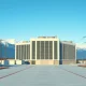 Nscale's Stargate Norway AI data center project in a Nordic landscape, representing the company's $14.6 billion valuation milestone.