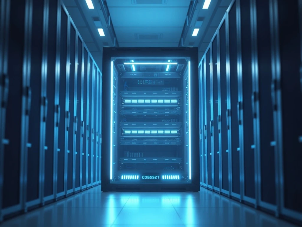 Nvidia AI data center server rack representing the hardware foundation for enterprise AI agents.