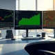 Professional trading desk showing NVIDIA NVDA stock options data and real-time charts for March 23rd expiration