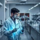 Opus Genetics laboratory research with DNA analysis representing biomedical earnings report