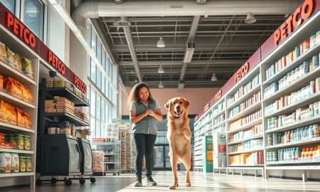 Petco Health & Wellness store interior showing customer service and retail operations ahead of earnings report