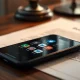 Smartphone on desk with social media icons as Pinterest CEO calls for ban.
