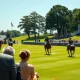 A polo match at an exclusive club, representing the social circle of the accused couple.