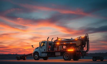 Oilfield services equipment at a well site as ProPetro stock surges.