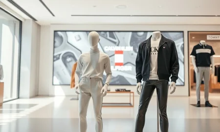 PVH Corp. gains from Calvin Klein and Tommy Hilfiger brand strength in a modern retail setting.