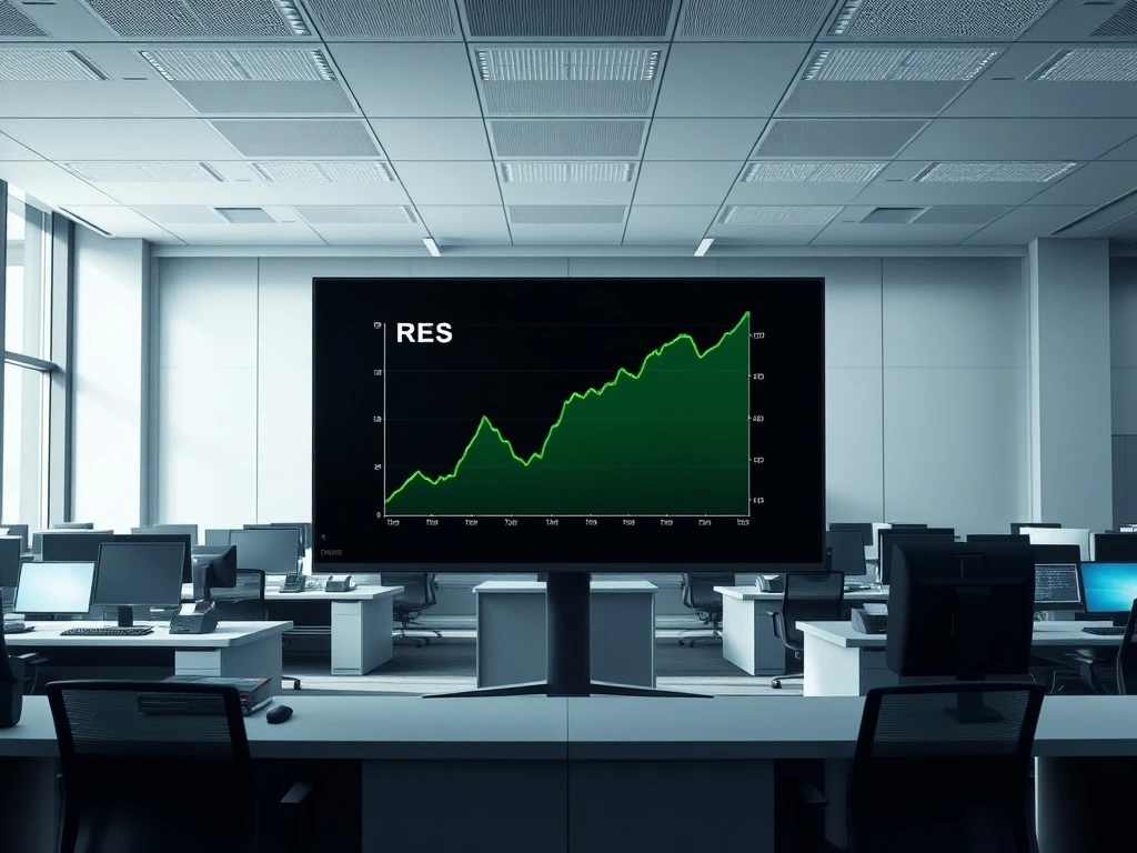 RPC Inc RES stock chart showing upward trend surpassing analyst target price on trading display.