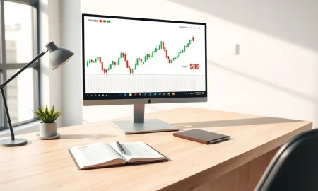 Financial chart analysis for RH stock options strategy showing key $80 strike price.