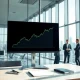 Analysis of the $96.2 million SCHF ETF inflow on a financial trading floor monitor.