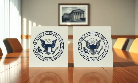 SEC and CFTC official documents signing a Memorandum of Understanding on crypto regulation coordination.