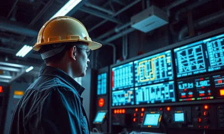 A control room at a modern electrical substation, representing Sieyuan Electric's industry.