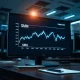 Data visualization showing the SMH ETF stock chart trending downward, representing the $482 million outflow news.