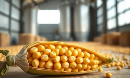 Ripe soybeans representing the agricultural commodity market rally on March 9, 2026.