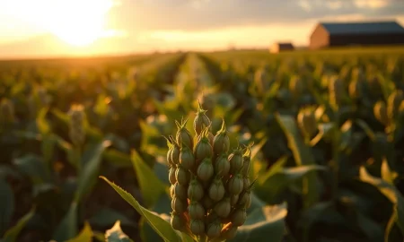 Soybean plants in field representing March 2026 market movement after USDA report