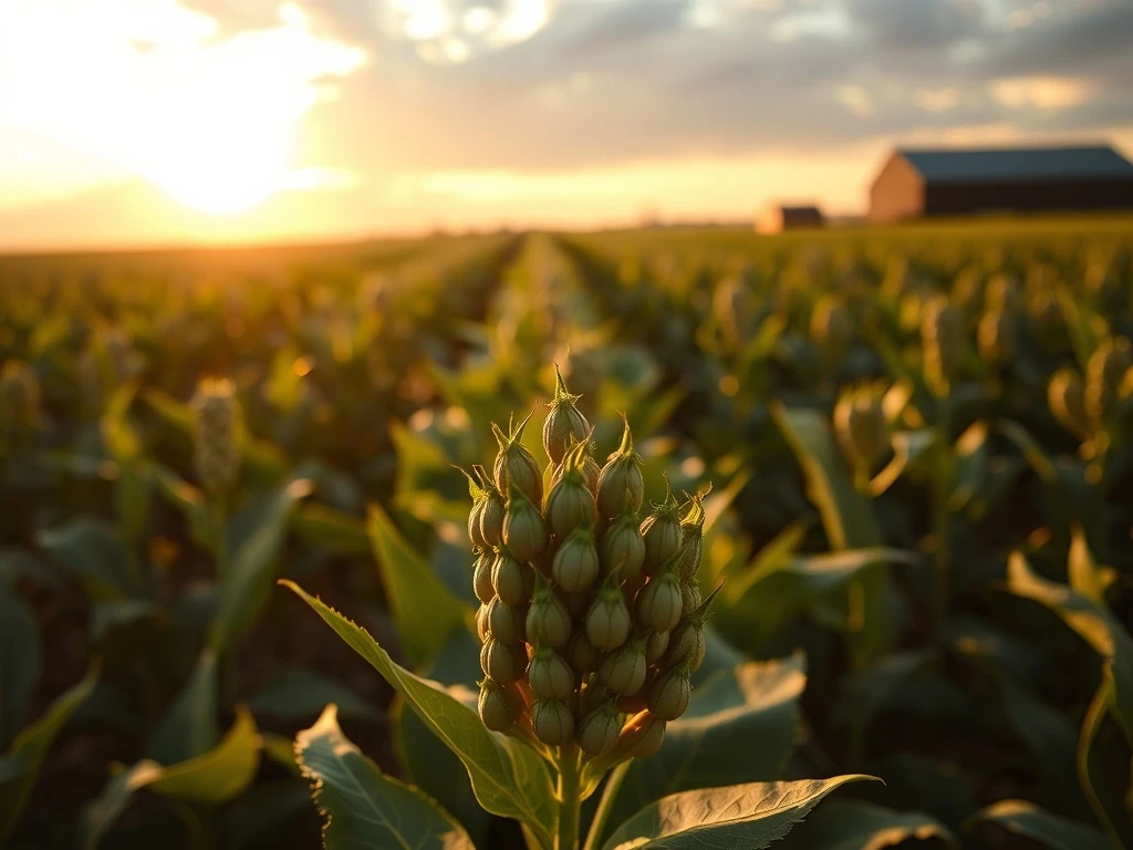 Soybean plants in field representing March 2026 market movement after USDA report