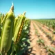Soybean plants in a field representing market pressure and price decline on Monday.