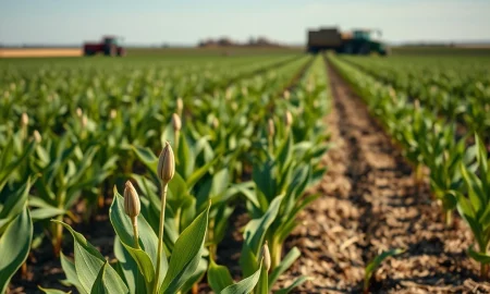 Soybeans posting Tuesday gains as agricultural commodity markets show price increases in November 2025 trading