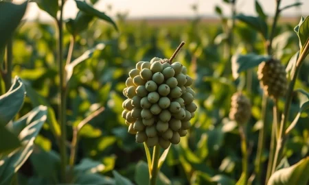 Soybean plants in field representing March 2026 commodity trading and WASDE report analysis