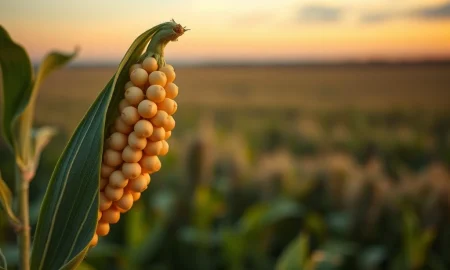 Close-up of soybeans during a market rally, representing agricultural commodity trading.