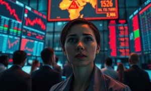 Traders react to March 2026 stock market crash caused by Iran war and credit crisis