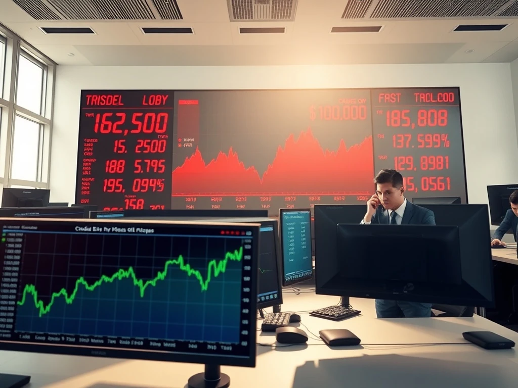 Stock market decline as oil prices surge above $100 per barrel in March 2026 financial trading