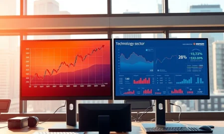 Market analysis showing oil price pressure versus tech sector support from Oracle's AI tools in March 2026 trading