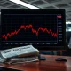 Stock market chart showing sharp decline amid Middle East conflict and inflation concerns in March 2026