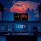 Stock market decline with falling indices amid Middle East conflict and weak US employment data